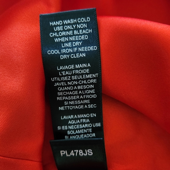 BCBG Silk Yellow Red Floral Strapless Mini Dress Size 12 - Picture 11 of 16